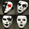 Festive Halloween Mask: White Full Face Street Dance Mask for Adults - PVC Leather Material, No Plating