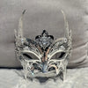 Luxurious Iron Alloy King Kong Mask with Rhinestones and Faux-Horns