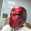 Resin Red & Blue Gradient Helmet Mask, Sci-Fi Warrior Design
