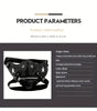 Funky Punk Style Faux Leather Motorcycle Mask, Rivet Detail