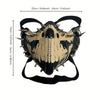 steampunk PU Leather Luminous Mask with adjustable strap