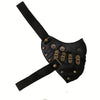 Material: PU Leather Style: Funky Details: Hollow, Rivet, Halloween Weaving Method: Non-textile materials