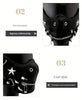 Funky Punk Style Faux Leather Motorcycle Mask, Rivet Detail