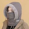 Warm Fleece-Lined Knit Fabric Polyester Hat