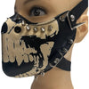 steampunk PU Leather Luminous Mask with adjustable strap