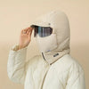 Warmth Women'S Polyester Fleece Hat with Integrated Scarf, 100% Polyester Inelastic Packable Cap