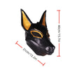 Latex Mask Black Light Beige - Golden Eye Frame Mesh