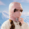 Thermal Winter Face Mask & Earmuffs Integrated Windproof Balaclava - Lightweight Adjustable Flight Cap
