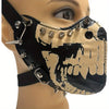 steampunk PU Leather Luminous Mask with adjustable strap