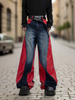 Mid extended constract jeans