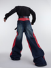 Mid extended constract jeans