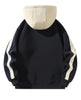 Color-Blocked Fleece-Lined Hoodie for Men