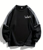 Men's Casual Color-Block Round Neck Sweatshirt