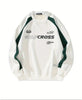 Men's Loose Color Matching Letters Graphic Print Sweatshirt
