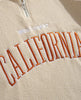 Mid-Collar 1/4 Zip Half-Open Cardigan Pullover Sweatshirt