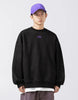 Casual Loose Fit Sweatshirt with "LATINOS" Embroidery