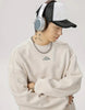 Casual Loose Fit Sweatshirt with "LATINOS" Embroidery