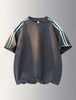 Summer Casual Color-Block Striped Short Sleeve T-Shirt
