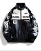 Men'S Trendy Faux Leather Racing Jacket