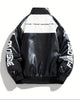 Men'S Trendy Faux Leather Racing Jacket