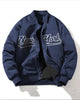 Men'S Casual 'NEW YORK' Letter Print Bomber Jacket
