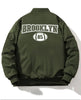 Men'S Casual 'NEW YORK' Letter Print Bomber Jacket