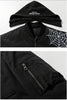 Insulated Bomber Jacket with Removable Hood