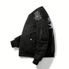 Insulated Bomber Jacket with Removable Hood