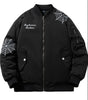 Insulated Bomber Jacket with Removable Hood
