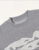 Unisex Oversized Color-Block Fishbone Knit Sweater