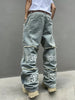 Men'S Street Style Loose Fit Denim Jeans