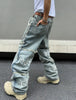 Men'S Street Style Loose Fit Denim Jeans