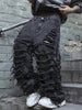 Men'S Street Style Fashion Denim Jeans, Casual Loose Fit Wide Leg Pants