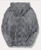 Men's Plush Fleece Hoodie with Print Lettering