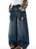 Men'S "Jazz" Design Washed Denim Pants