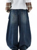 Men'S "Jazz" Design Washed Denim Pants