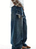 Men'S "Jazz" Design Washed Denim Pants