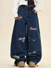 Men's Loose Fit Graphic Denim Jeans