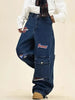 Men's Loose Fit Graphic Denim Jeans