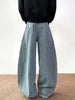Men's Loose Straight Leg Jeans with Multi-Pocket Design