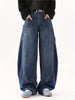 Men's Heavyweight Distressed Wash Straight-Leg Jeans