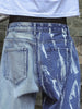 Men's Street Style Dual-Tone Patchwork Denim Jeans