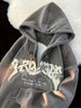 Zipper Front Kangaroo Pocket Hoodie