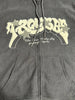 Zipper Front Kangaroo Pocket Hoodie