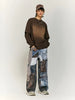 Unisex Vintage Patchwork Jeans