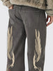 Brown Tone Print Denim Jeans