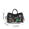 Retro travel bag new versatile casual contrasting colors single shoulder large capacity business travel hand luggage bag