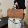 Men's Black PU Travel Bag
