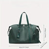 Peacock Green Floral Travel Duffel Bag for Women