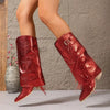 Women's Red Faux Cover Slip